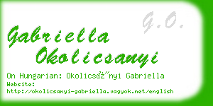 gabriella okolicsanyi business card